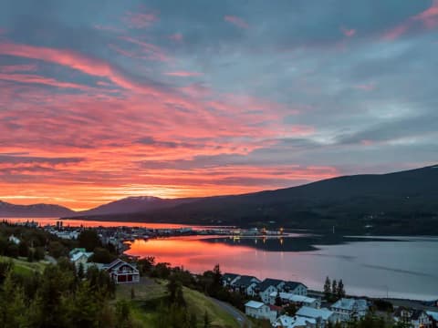 Sunset at Akureyri