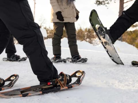 Snowshoing, Visit Inari